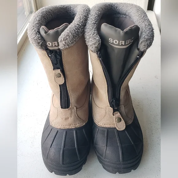 Sorel Ellesmere LL1241-272 Tan Leather Winter Boots - Picture 3 of 14